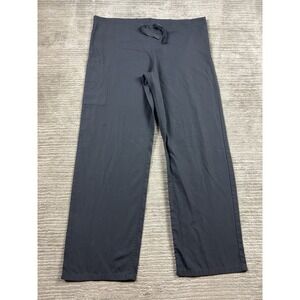 Cherokee Scrub Pants Adult Medium Gray Drawstring 4100 Polyester Blend